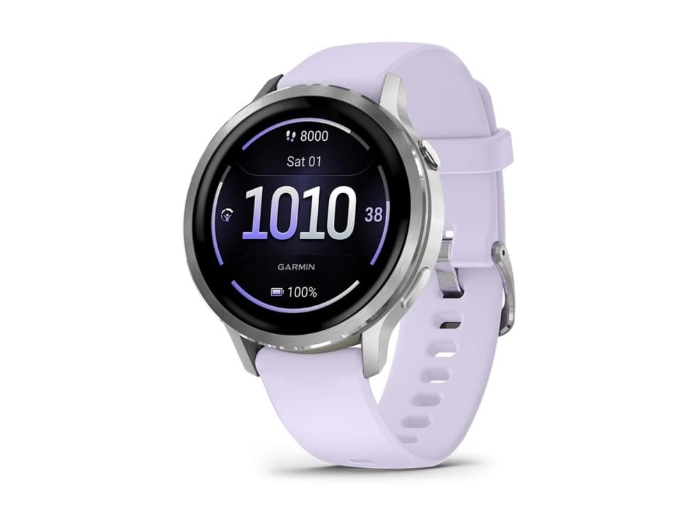Garmin Venu 4 smartklocka 41 mm 1,2 AMOLED, silver/ljusblålila