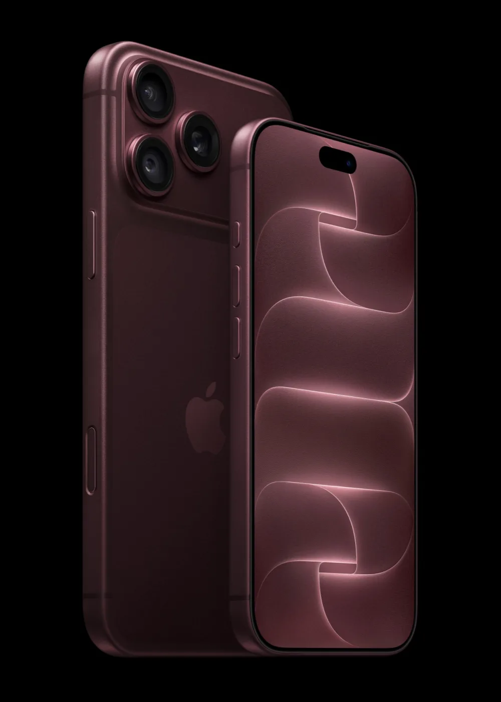 iPhone 18 Pro Max och iPhone 18 Pro i bourgogne