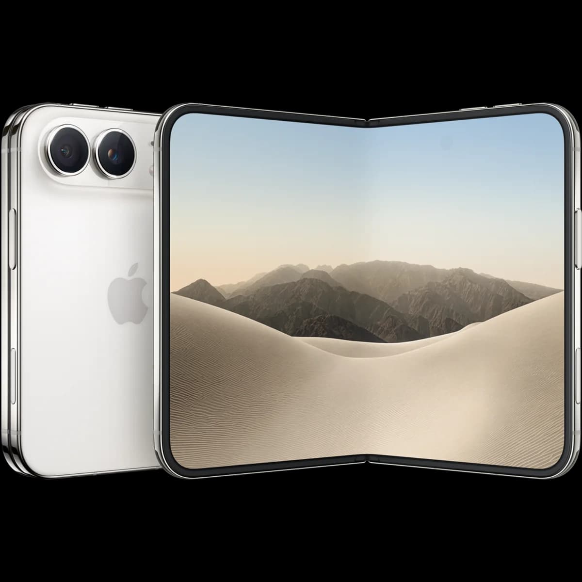 iPhone Duo i Stjärnvit, uppfälld